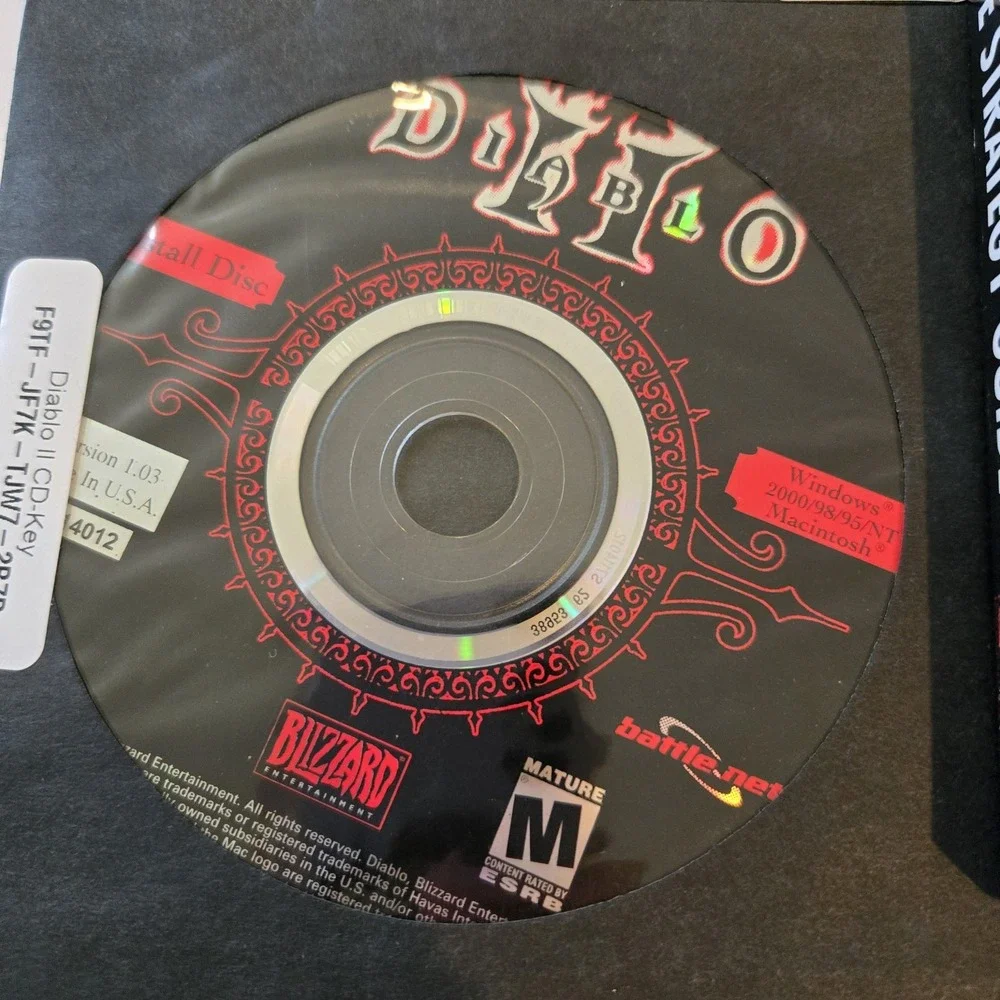Diablo II Set For‎ Windows Mac 2000 Blizzard Video Games Guide Read